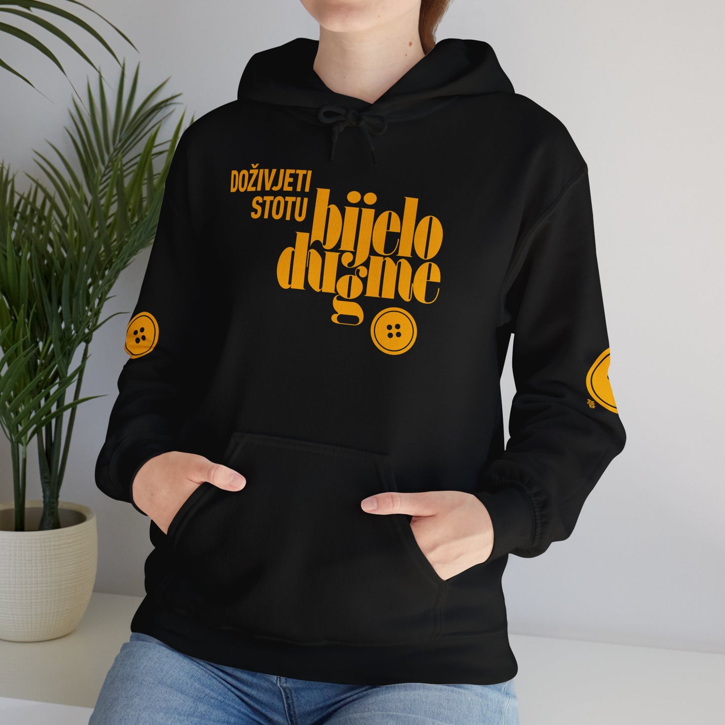 Bijelo Dugme - Doživjeti Stotu Tour 2024/25 - Button Logo Hooded Sweatshirt