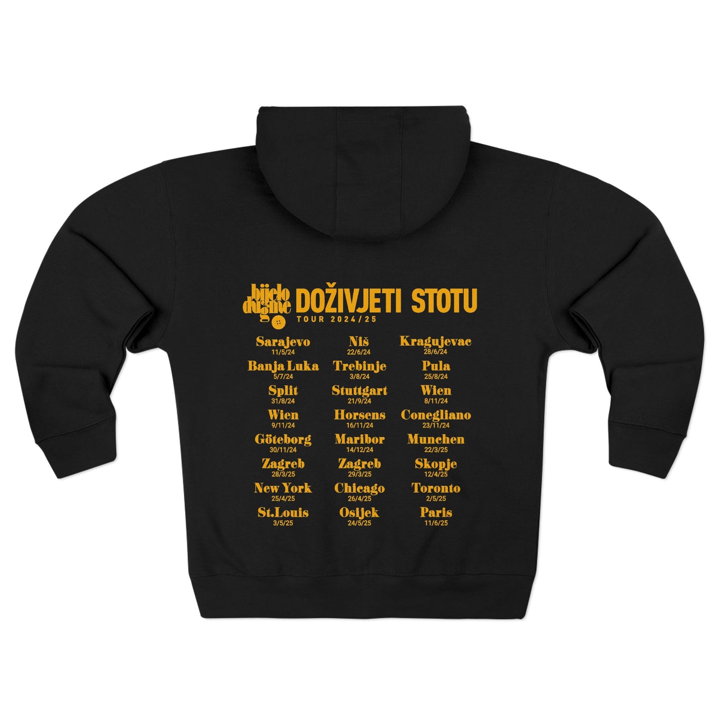 Bijelo Dugme - Doživjeti Stotu Tour 2024/25 - Unisex Zip Hoodie