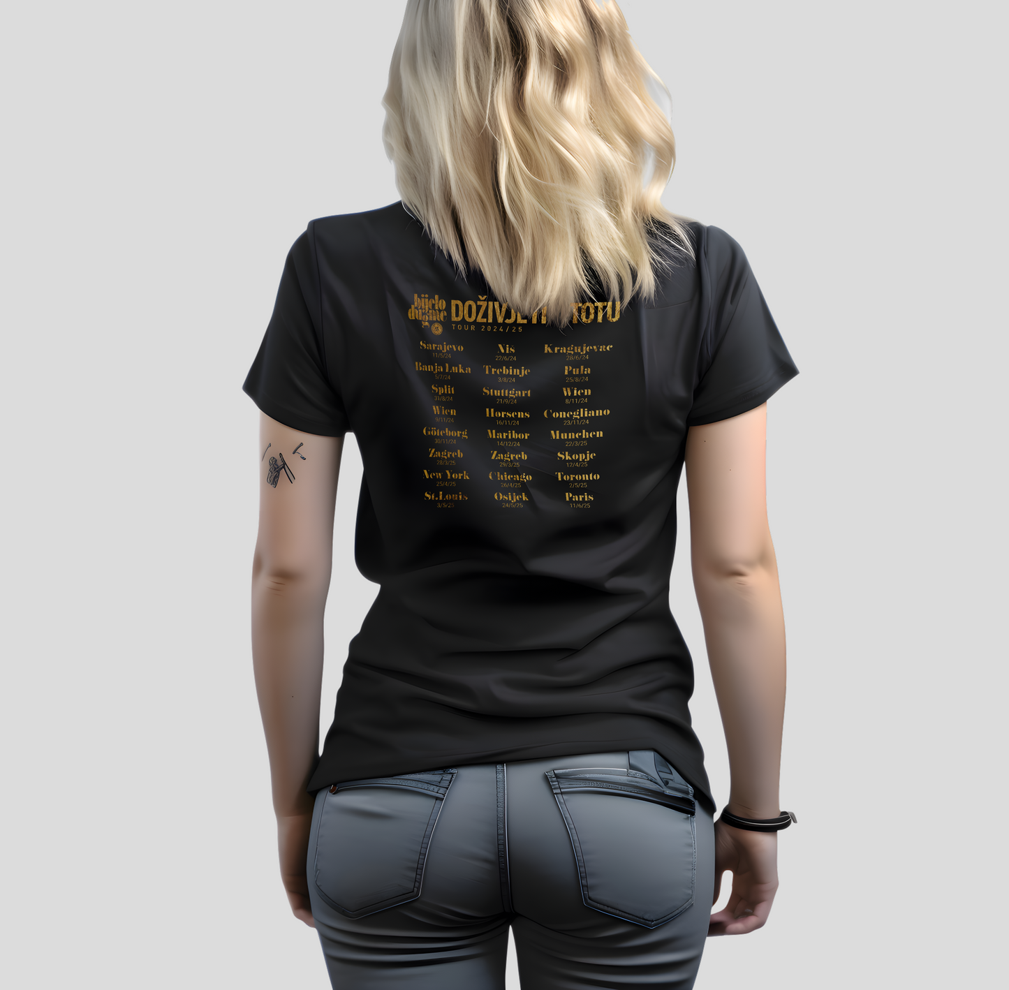 Doživjeti Stotu Tour 2024/25 Button Logo 2nd Edition T-Shirt