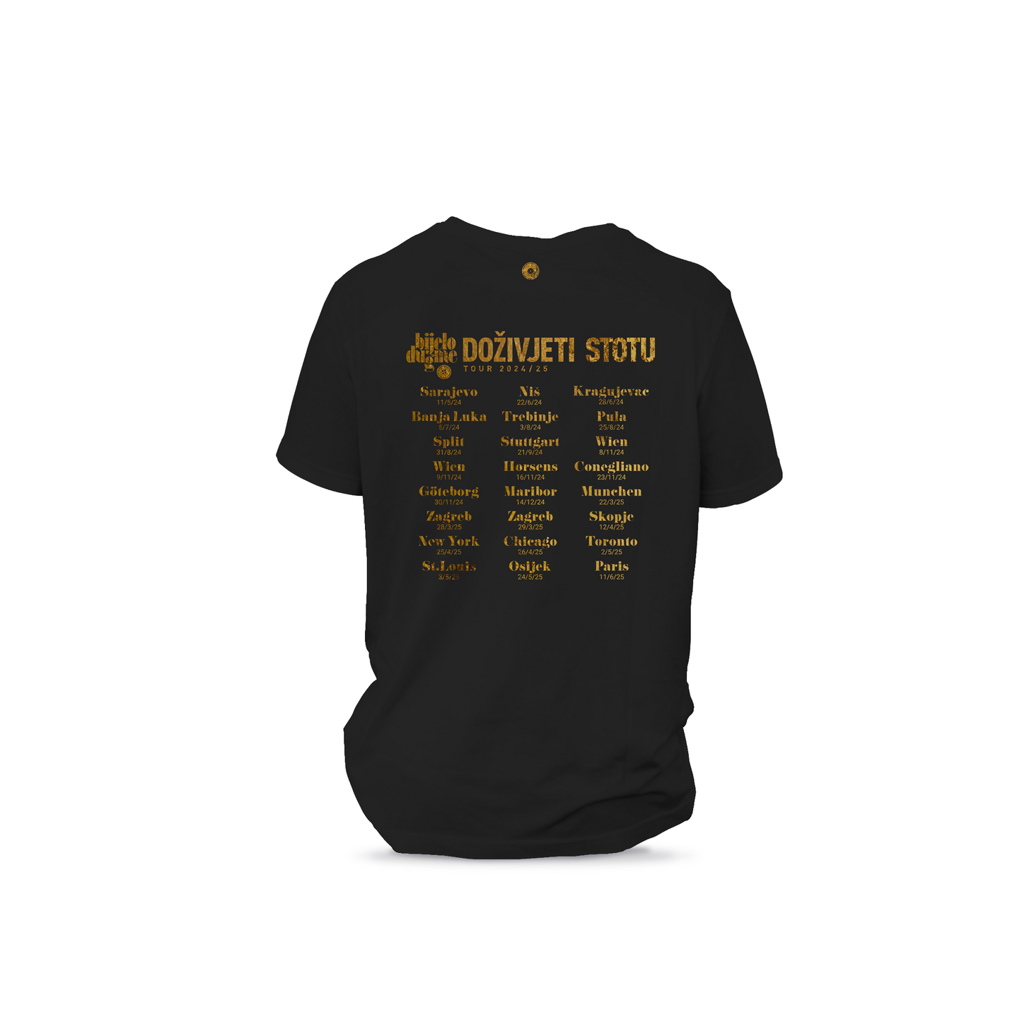 Doživjeti Stotu Tour 2024/25 Button Logo 2nd Edition T-Shirt